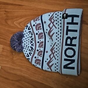 Northface Ski Tuke blue beanie